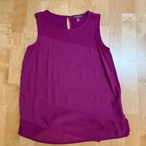 Vince Camuto Magenta Sleeveless Shell Top